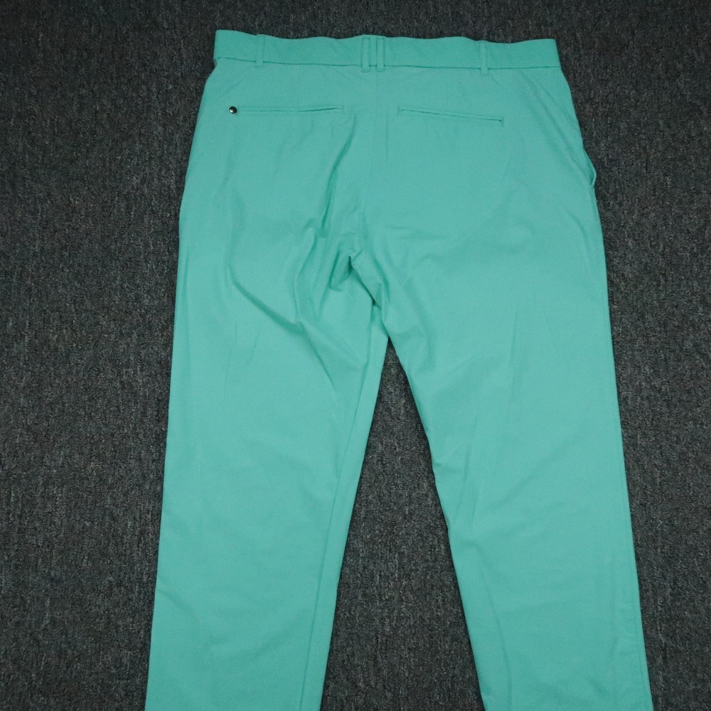 Greyson Pants Mens 35x32 Green Blue Performance Montauk Trouser Golf Straight - Picture 5 of 12